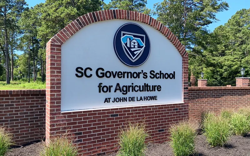 Entrance sign of the SC Governor’s School for Agriculture