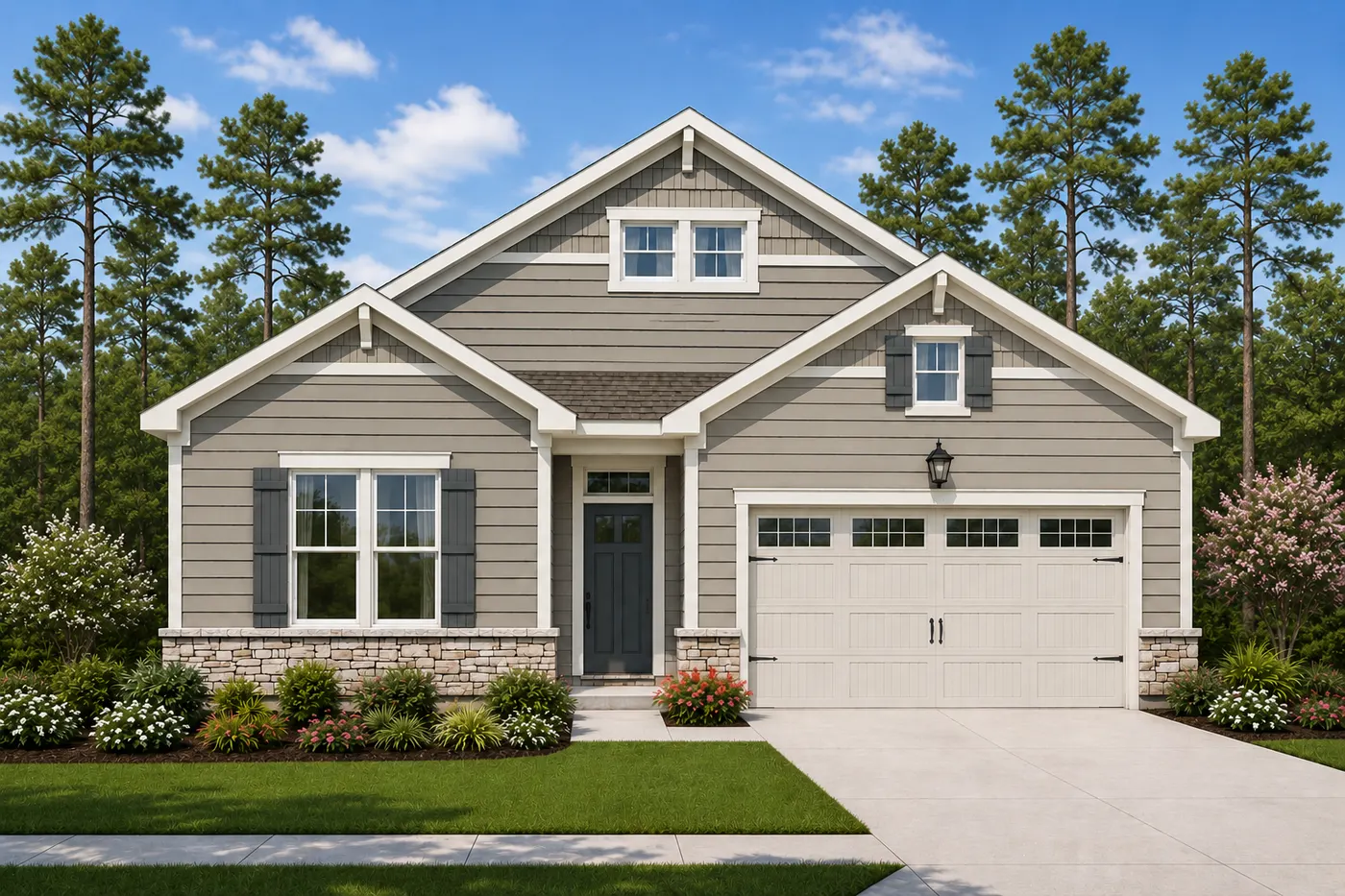 Front of 123 Grandview Drive, EMC Homes Crawford plan (representative photo of the plan)