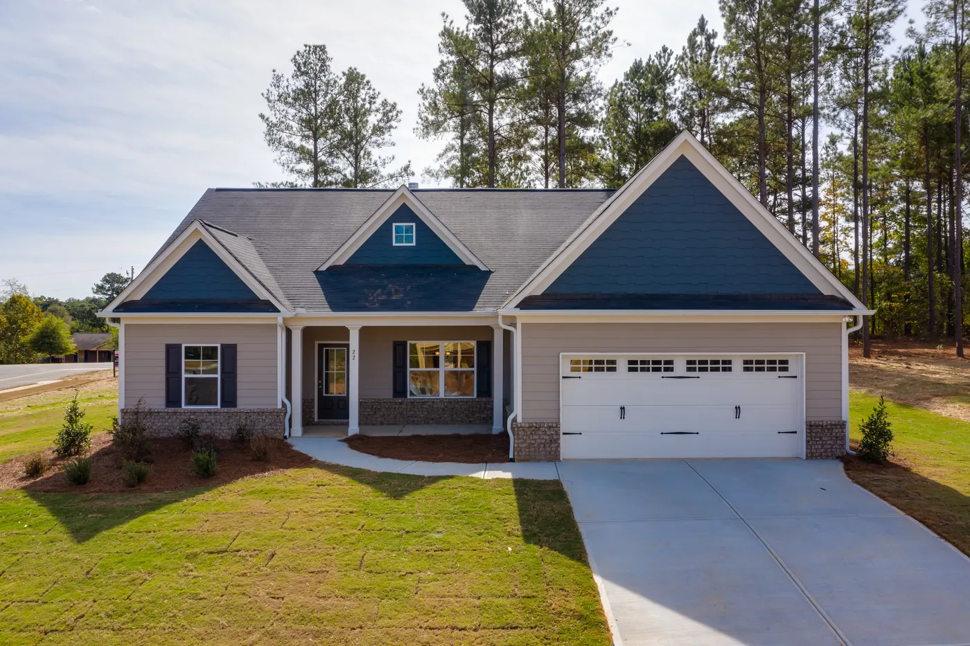 Front of 201 Half Moon Lane, EMC Homes Jackson plan (representative photo of the plan)