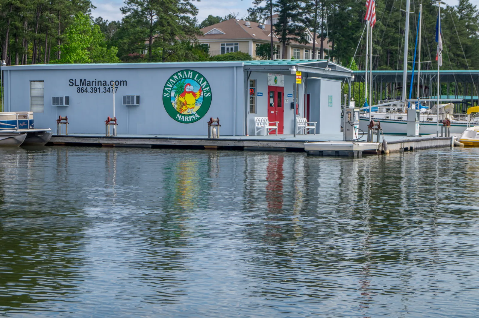 The marina office and Ship’s Store