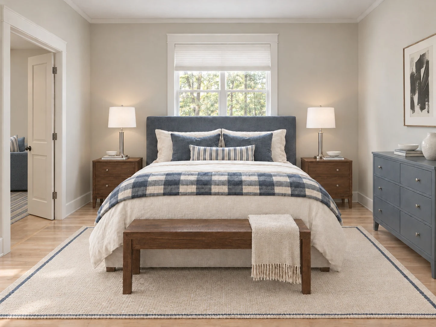 Primary Bedroom, standard illustrative interior
