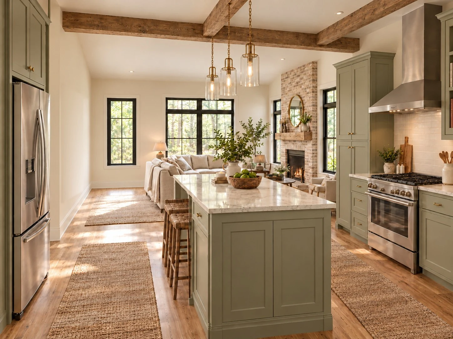 Main level · Kitchen, standard illustrative interior