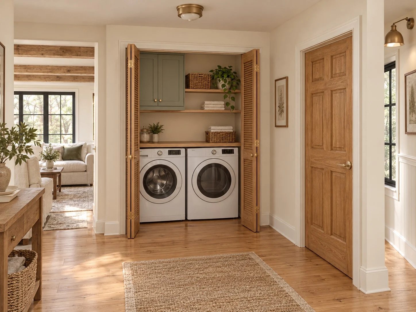 Main level · Laundry niche, standard illustrative interior