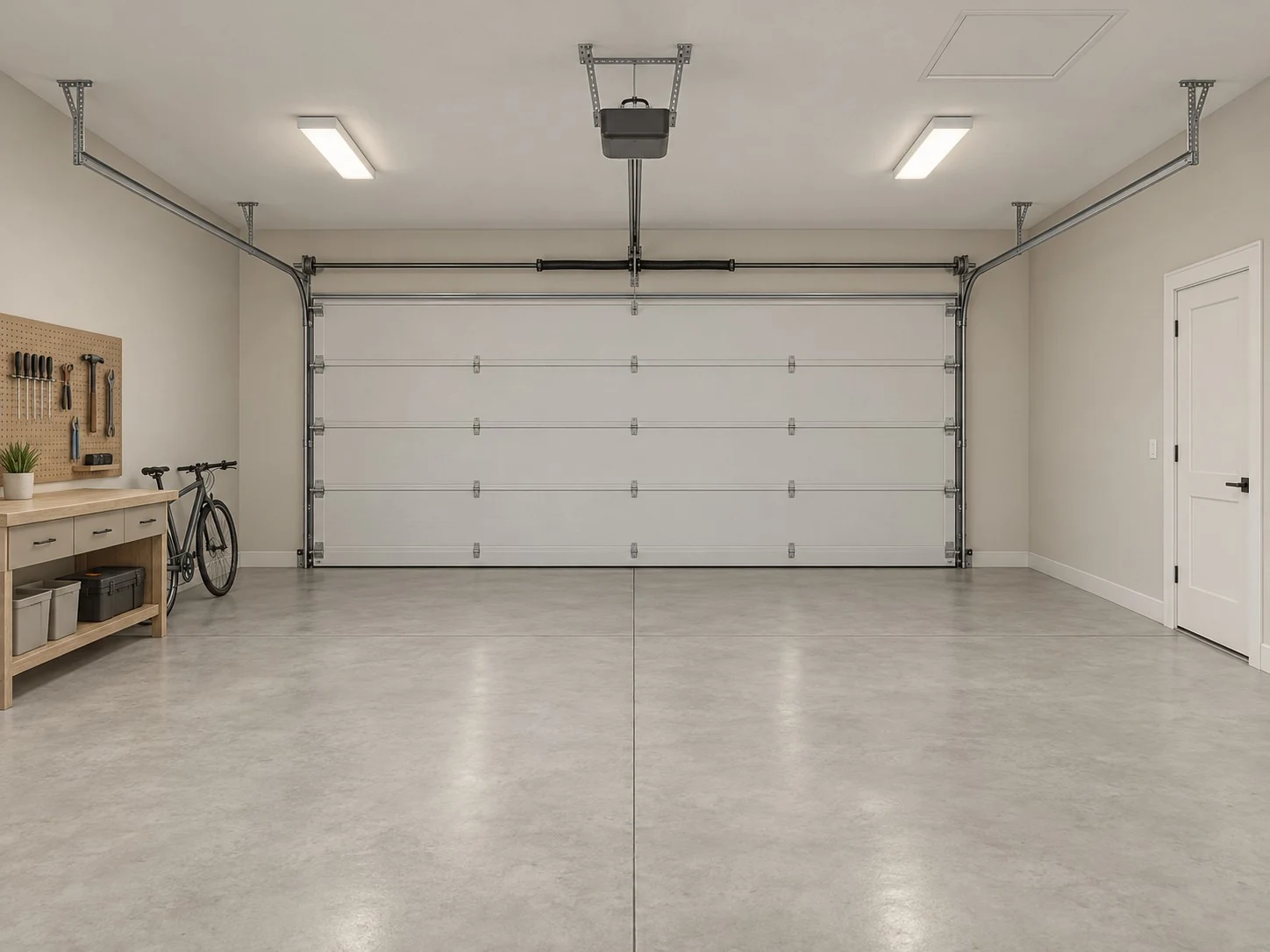Garage, standard illustrative interior