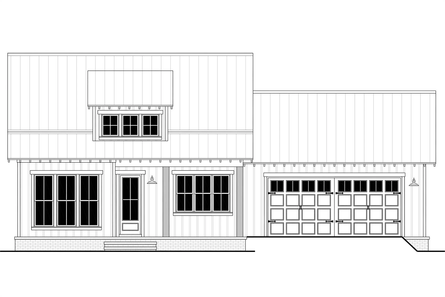 The Spike Horn: front elevation drawing