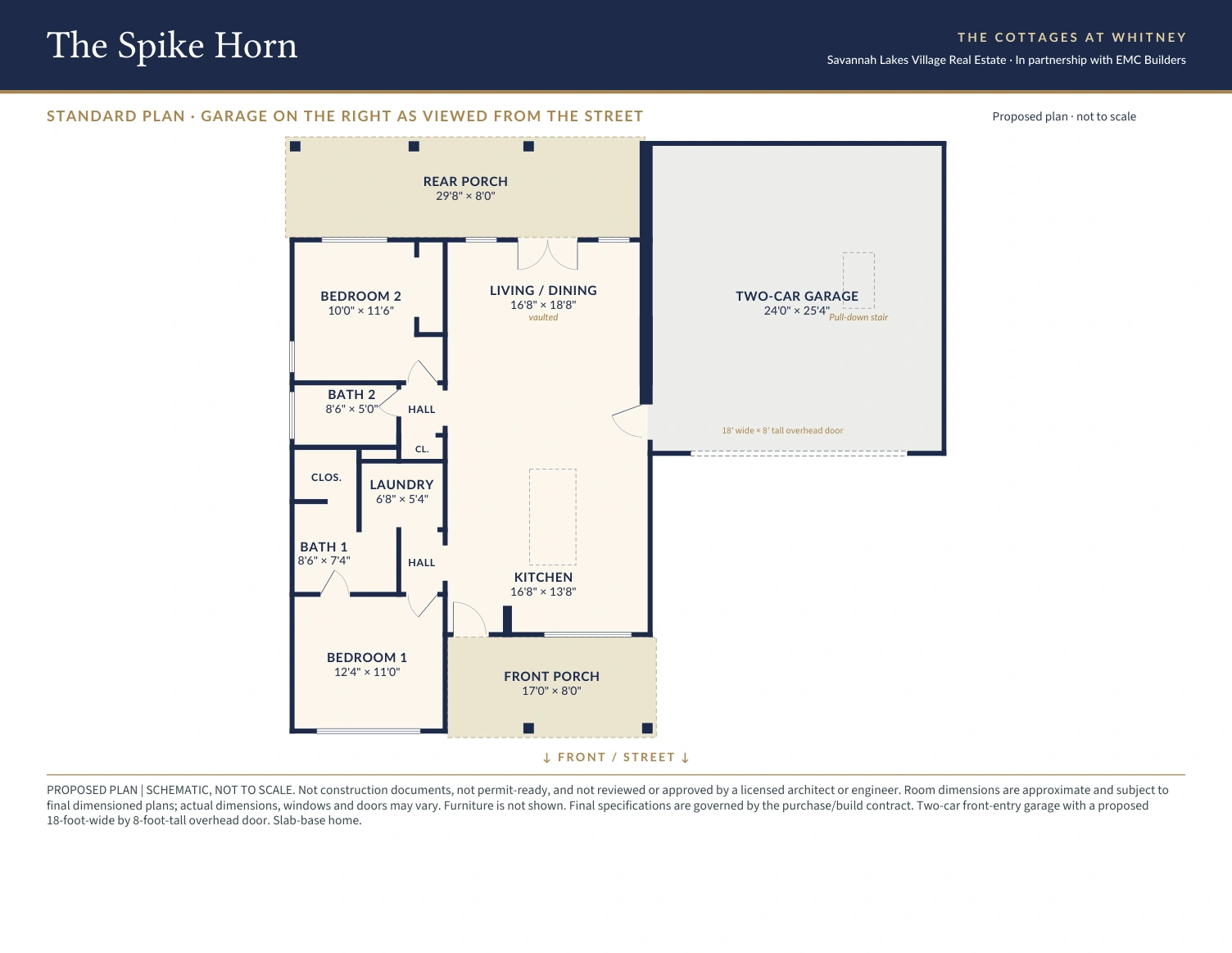 The Spike Horn Main level, standard layout
