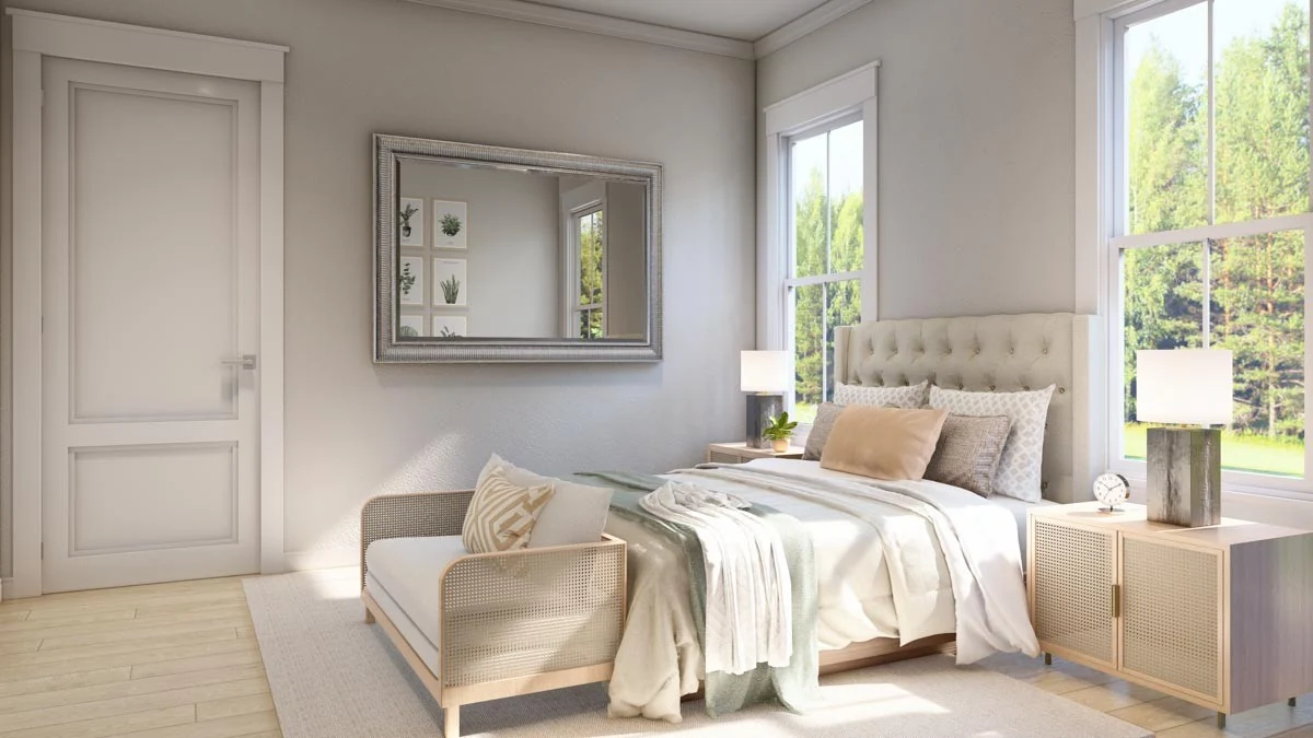 Primary Bedroom, standard illustrative interior