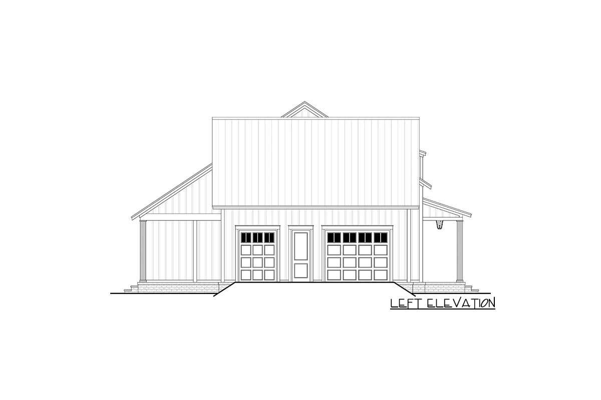 The Whitney: left elevation drawing
