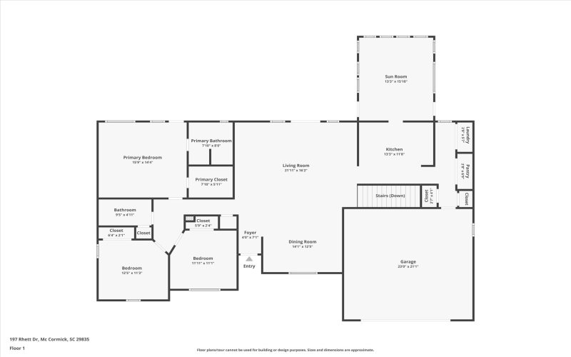 197 Rhett Drive, McCormick, South Carolina 29835, 4 Bedrooms Bedrooms, 9 Rooms Rooms,Residential,For Sale,Rhett Drive,547704
