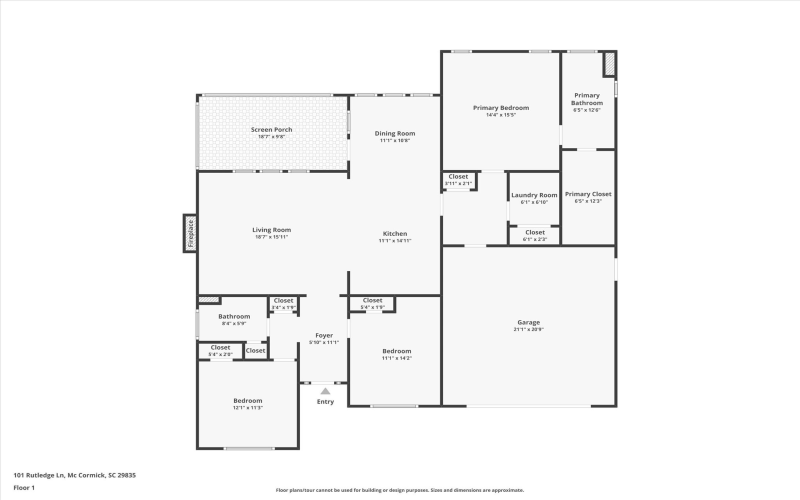 101 Rutledge Lane, McCormick, South Carolina 29835, 3 Bedrooms Bedrooms, 6 Rooms Rooms,Residential,For Sale,Rutledge,548606