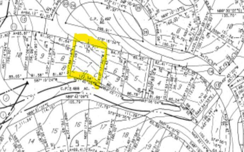 PLAT MAP - 167 SOUTHWIND