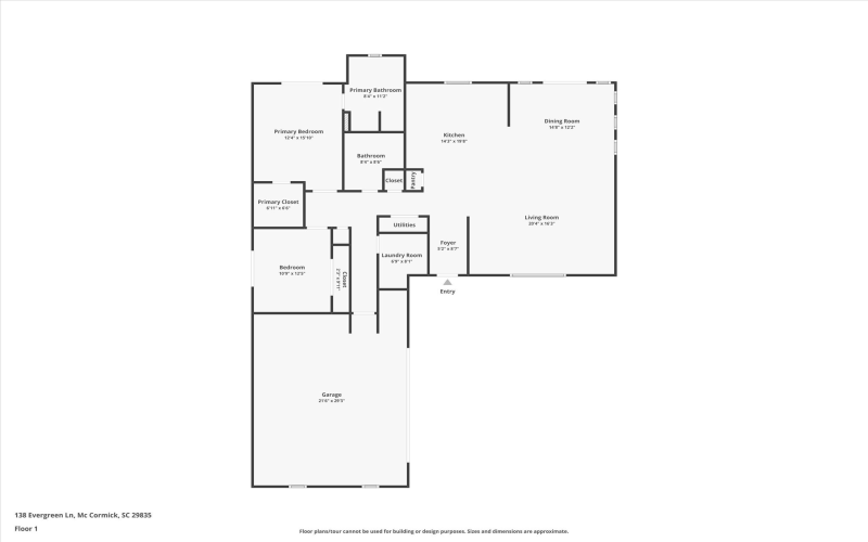 138 Evergreen Lane, McCormick, South Carolina 29835, 2 Bedrooms Bedrooms, 8 Rooms Rooms,Residential,For Sale,Evergreen Lane,542330